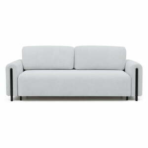 Szürke buklé kinyitható-tárolóhelyes kanapé 244 cm Arcadova – ELTAP kép
