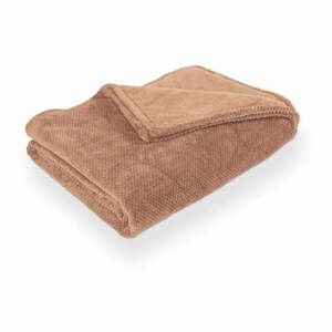 Barna mikroplüss takaró 150x200 cm Pippa – Tiseco Home Studio kép