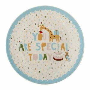Világoskék-krémszínű kőedény gyerek tányér ø 16 cm Celebrate – Bloomingville Mini kép