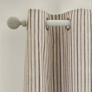 Barna függöny szett 2 db-os 168x183 cm Logan Stripe – Catherine Lansfield kép