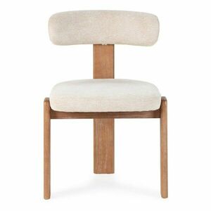 Krémszínű kárpitozott étkezőszék szett 2 db-os Nadia – MOME kép