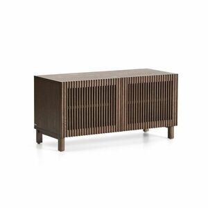 Sötétbarna cipőtartó kőrisfa dekorral 98x50x43 cm Beyla – Kave Home kép