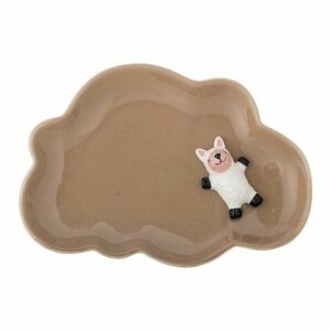 Barna kőedény gyerek tányér 14x20 cm Dolly – Bloomingville Mini kép