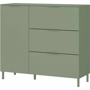 Zöld matt szekrény 109x98x40 cm Savoca – Germania kép