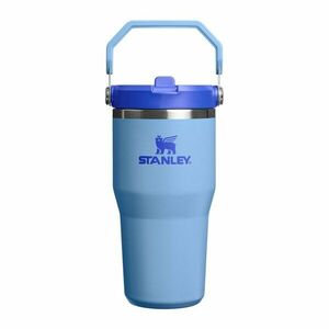 Kék rozsdamentes acél termosz 600 ml IceFlow™ Flip Straw 2.0 Tumbler Blue Sky – Stanley kép