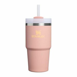 Barackszínű rozsdamentes acél termosz szívószállal 600 ml Quencher H2.O FlowState™ Tumble Peach Rose – Stanley kép