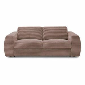 Rózsaszín kordbársony kanapé mindennapos alvásra-kinyitható 240 cm Hugo – Bobochic Paris kép