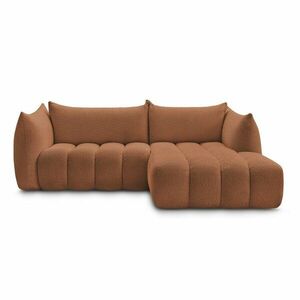 Narancssárga buklé sarokkanapé (jobb oldali-heverő résszel) Azra – Bobochic Paris kép