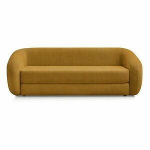 Mustársárga zsenília kinyitható kanapé 228 cm Neyo – Bobochic Paris kép