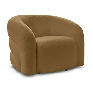 Mustársárga forgó buklé fotel Elina – Bobochic Paris kép