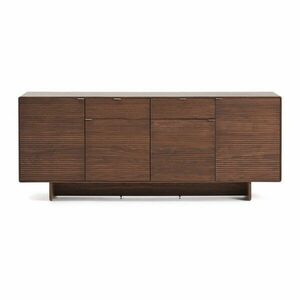 Sötétbarna komód diófa dekorral 194, 5x78x45 cm Norlen – Kave Home kép