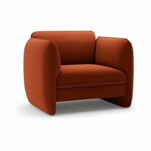 Téglavörös bársony fotel Georgia – Micadoni kép