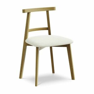 Krémszínű tömörfa étkezőszék Ohelo – Makamii kép