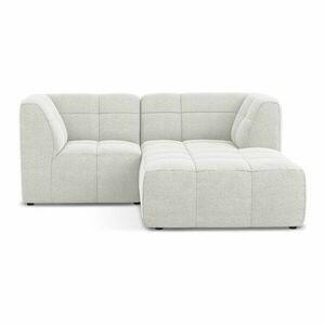 Fehér buklé sarokkanapé (jobb oldali-heverő résszel) Aloha – Makamii kép