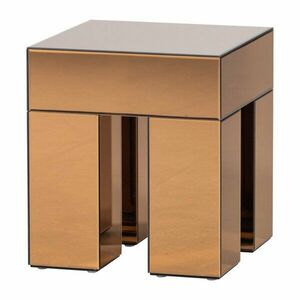 Fényes tárolóasztal 45x45 cm Mirrox – WOOOD kép