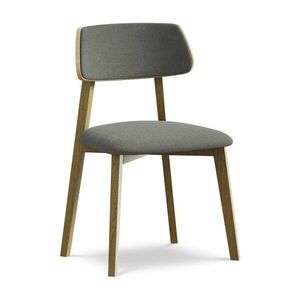 Szürke tömörfa étkezőszék Niu – Makamii kép