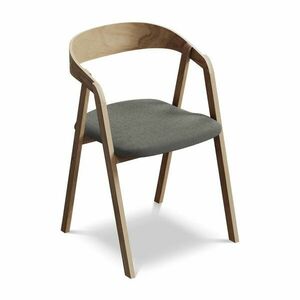 Szürke tömörfa étkezőfotel Erika – Makamii kép