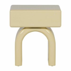 Világossárga fényes éjjeliszekrény Zorel – WOOOD kép