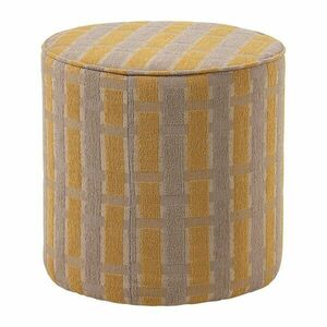 Sárga zsenília puff Sarli – WOOOD kép