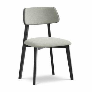 Világosszürke tömörfa étkezőszék Niu – Makamii kép