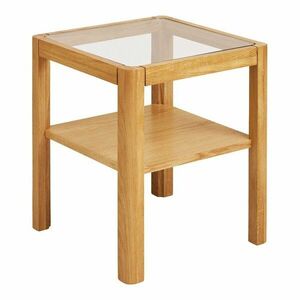 Tárolóasztal üveg asztallappal 40x40 cm Lourmarin – House Nordic kép