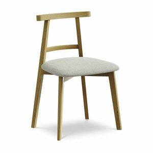 Világosszürke tömörfa étkezőszék Ohelo – Makamii kép