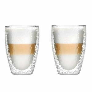 Üveg duplafalú bögre lattéhoz 350 ml Allessia – Vialli Design kép