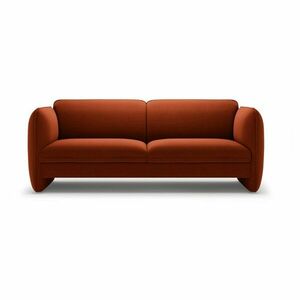 Téglavörös bársony kanapé 204 cm Georgia – Micadoni kép