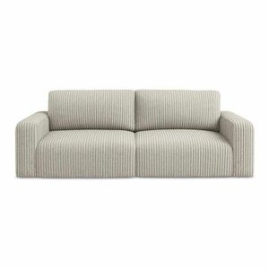 Bézs kordbársony kinyitható-tárolóhelyes kanapé 252 cm Kona – Makamii kép