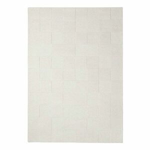 Elefántcsont színű kézi szövésű gyapjú szőnyeg 120x170 cm Checkerboard – Flair Rugs kép