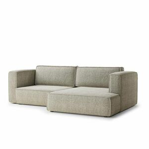 Bézs zsenília kinyitható-tárolóhelyes sarokkanapé (jobb oldali-heverő résszel) Velto – Maison de Rêve kép