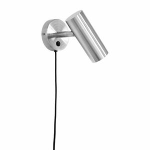 Ezüstszínű konnektorhoz csatlakoztatható acél fali lámpa Paris – House Nordic kép