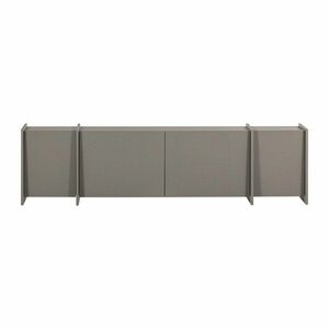 Szürke TV-állvány kőrisfa dekorral 200x53x44 cm Brock – WOOOD kép