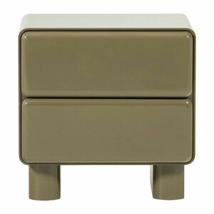 Zöld fényes éjjeliszekrény Lustra – WOOOD kép