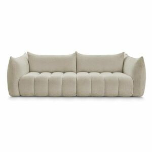 Bézs buklé kanapé 286 cm Azra – Bobochic Paris kép