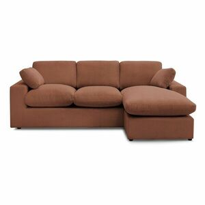 Narancssárga kordbársony sarokkanapé Belair – Bobochic Paris kép