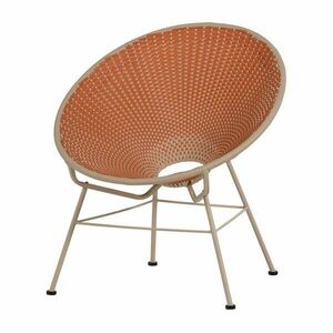 Narancssárga műrattan kerti fotel Kazoun – WOOOD kép