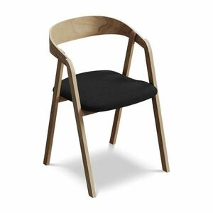 Fekete tömörfa étkezőfotel Erika – Makamii kép