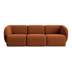 Terrakotta színű bársony kanapé 244 cm Lani – Makamii kép