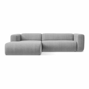 Világosszürke sarokkanapé (bal oldali-heverő résszel) Ekahi – Makamii kép