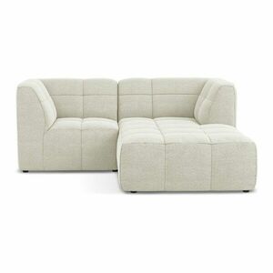 Bézs buklé sarokkanapé (jobb oldali-heverő résszel) Aloha – Makamii kép