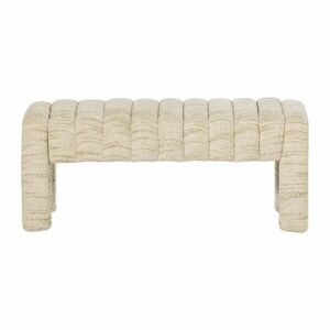 Bézs buklé párnázott pad Frex – WOOOD kép