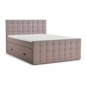 Lila ágyneműtartós boxspring ágy 160x200 cm Tasca – Maison de Rêve kép