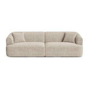 Világosbarna kordbársony kanapé 255 cm Campi – Cosmopolitan Design kép