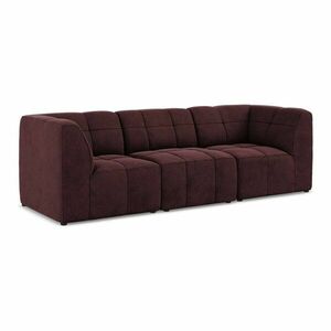 Borvörös bársony kanapé 255 cm Aloha – Makamii kép