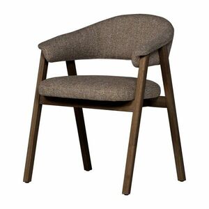 Barna kárpitozott karfás étkezőszék Tunar – WOOOD kép