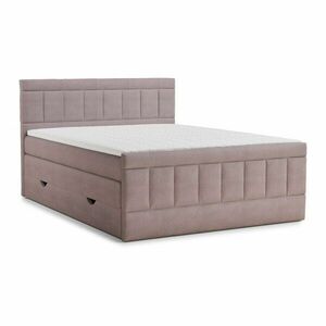 Lila ágyneműtartós boxspring ágy 180x200 cm Caya – Maison de Rêve kép