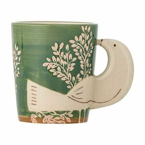 Zöld kerámia bögre cappucinóhoz 260 ml Hezha – Bloomingville kép