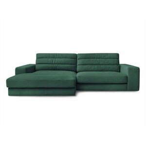 Zöld bársony sarokkanapé (bal oldali-heverő résszel) Sierra – Bobochic Paris kép