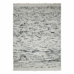 Szürke-elefántcsont színű kézi szövésű gyapjú szőnyeg 140x200 cm Ellsa – Flair Rugs kép